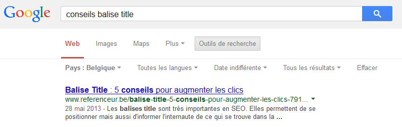 Balise Title Sur Référenceur